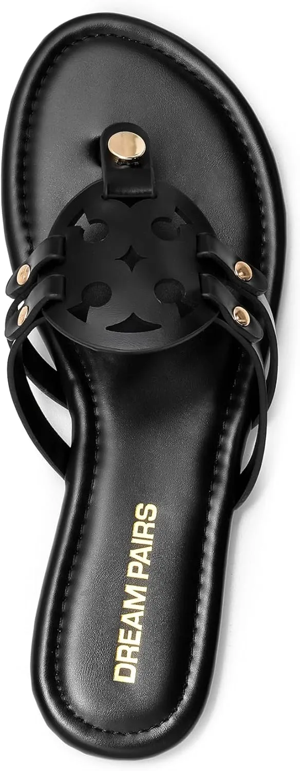 DREAM PAIRS Flip Flops for Women Comfortable Thong Flat Sandals for Summers Dress Beach