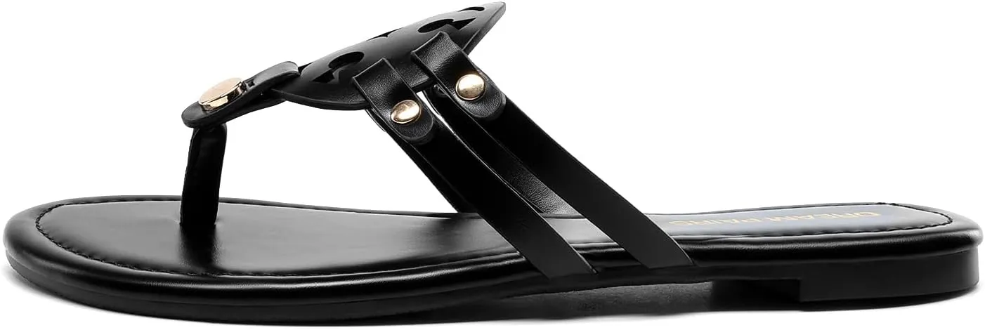 DREAM PAIRS Flip Flops for Women Comfortable Thong Flat Sandals for Summers Dress Beach