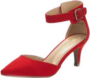 DREAM PAIRS Kitten Heel Low Heel for Women Closed Pointed Toe Pumps Wedding Party Sexy Dress Shoes Lowpointed