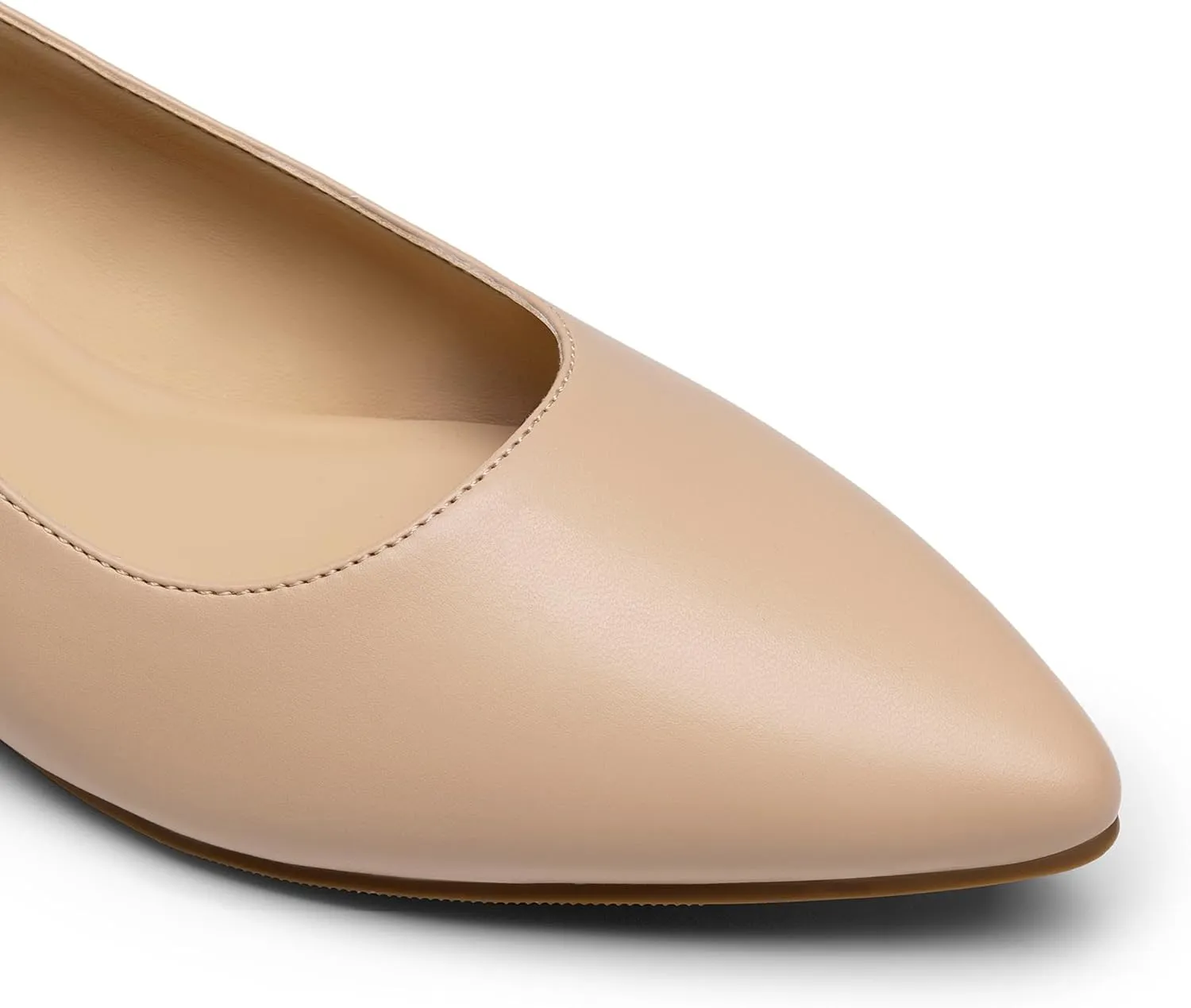 DREAM PAIRS Kitten Slingback Low Block Heels for Women Pointed Closed Toe Business Dress Shoes Wedding Party Comfortable Pumps Shoes