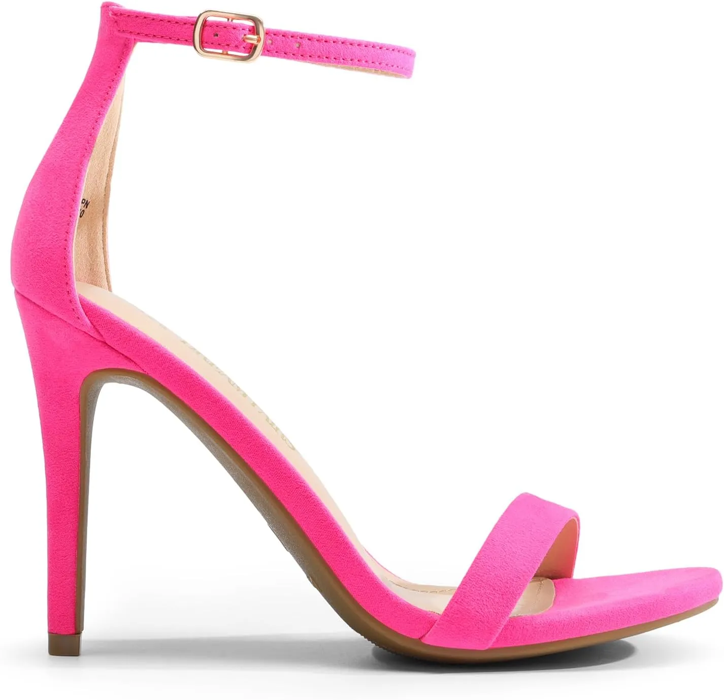 DREAM PAIRS Women's High Heels Flower Ankle Strap Stilettos Round Open Toe Dressy Sexy Sandals