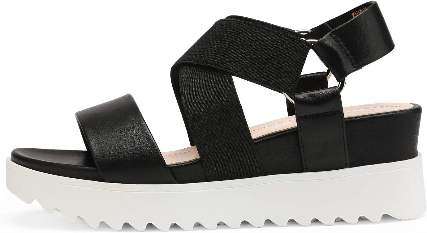 DREAM PAIRS Women’s Open Toe Ankle Strap Platform Wedge Sandals