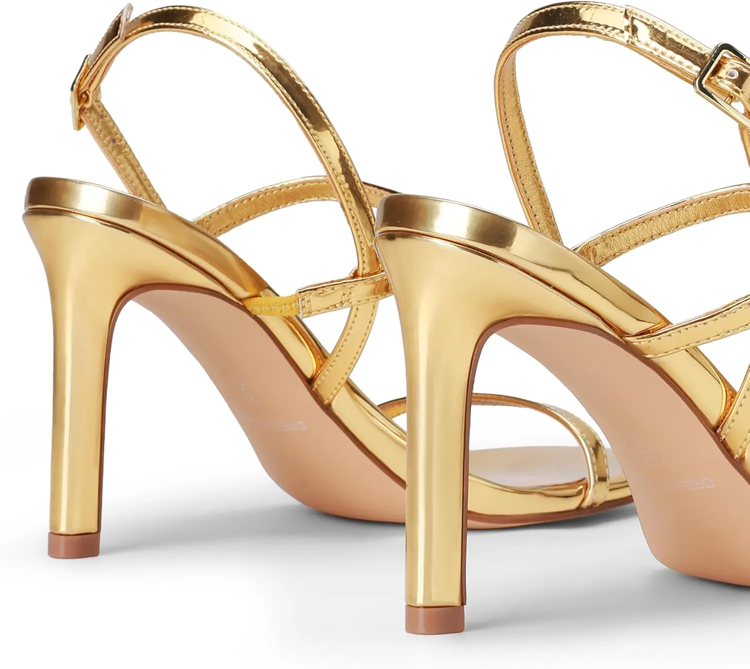 DREAM PAIRS Women’s Slingback Heels High Stilettos Open Square Toe Ankle Strap Pumps Sexy Comfort Strappy Dress Shoes Wedding Bridal Heeled Sandals