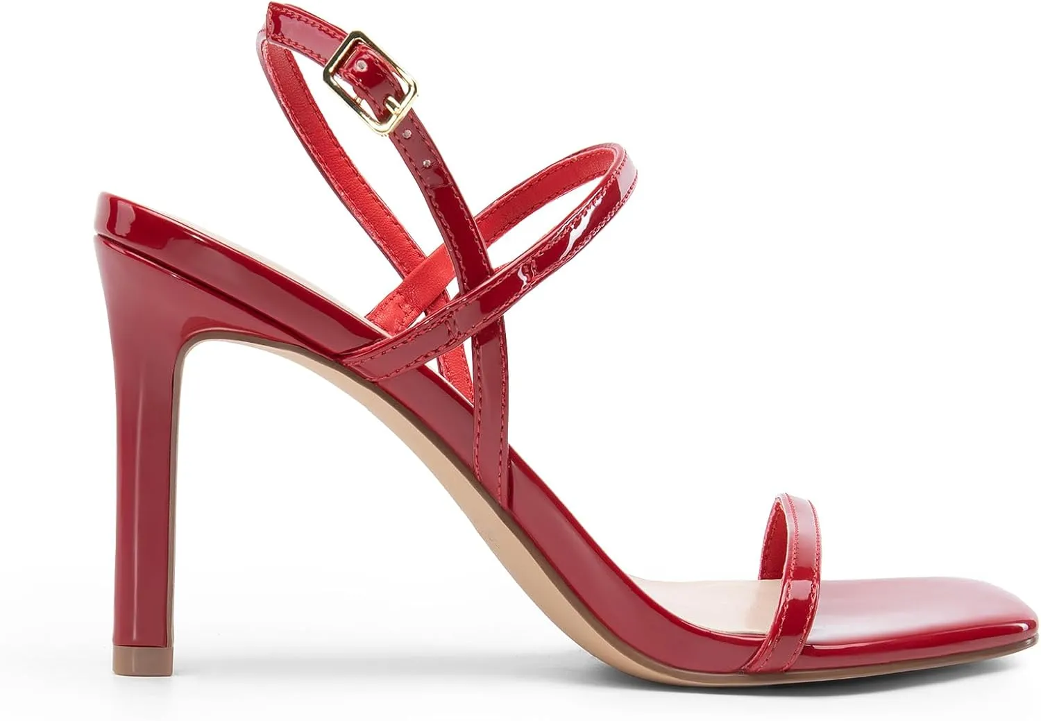 DREAM PAIRS Women’s Slingback Heels High Stilettos Open Square Toe Ankle Strap Pumps Sexy Comfort Strappy Dress Shoes Wedding Bridal Heeled Sandals