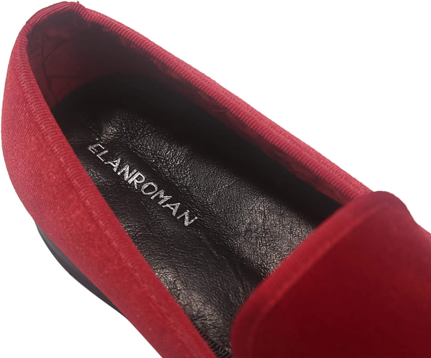 ELANROMAN Loafers for Men Velvet Shoes of Fashion Embroidered 1.0 and 2.0 Party Wedding Prom Shoes