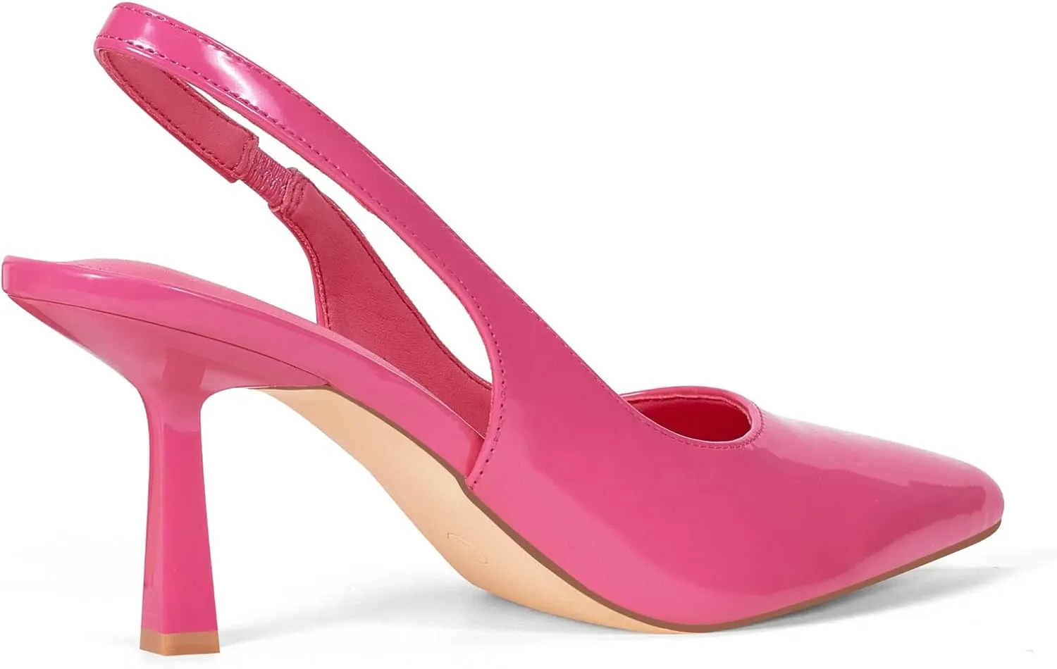 Elisabet Tang Women's Slingback Kitten Heel,Sexy Pointed Closed Toe Stilettos Pumps Slingback Heels for Women Slip on Elastic Strap Wedding Party Dress Sandals Shoes