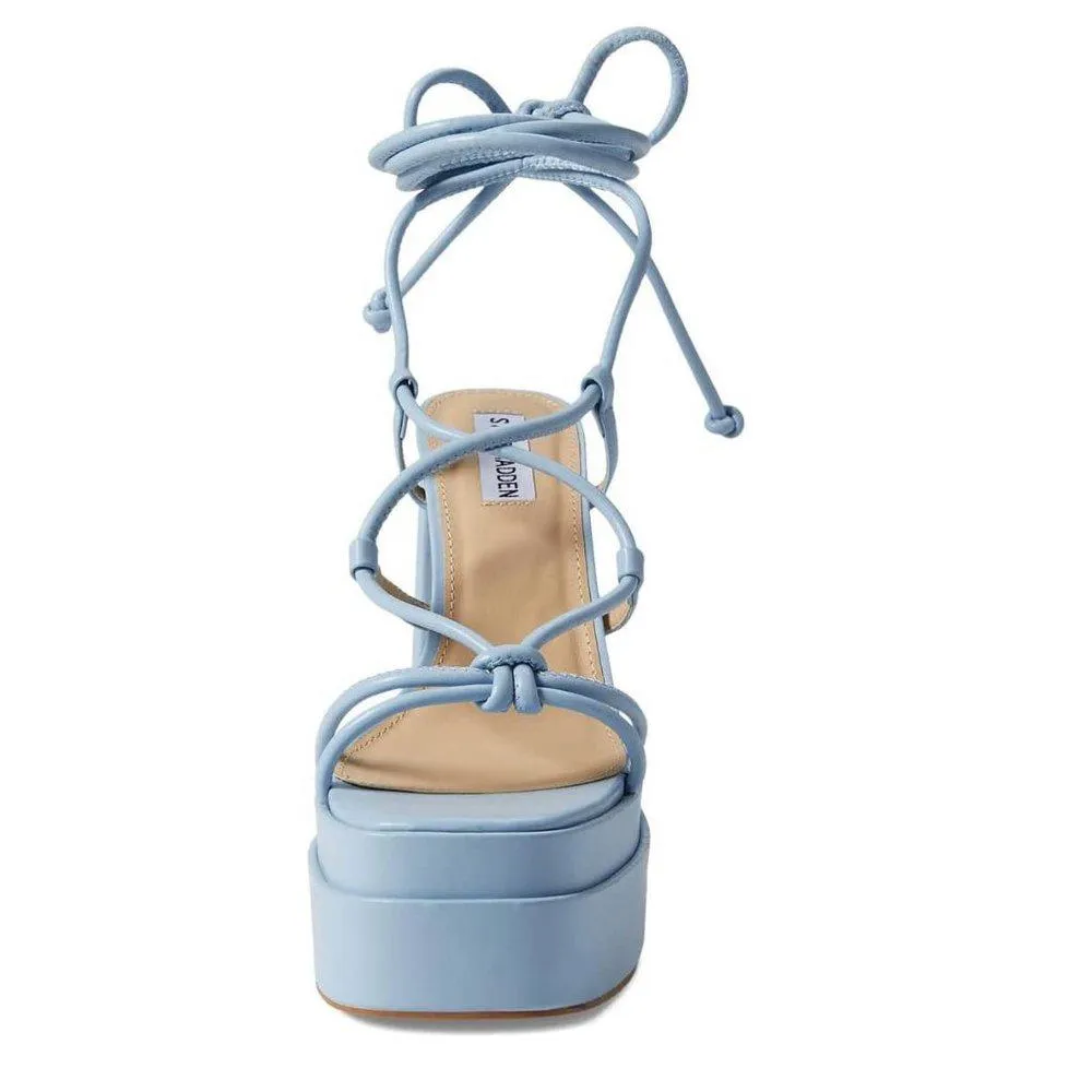 Emery Blue Heeled Sandals