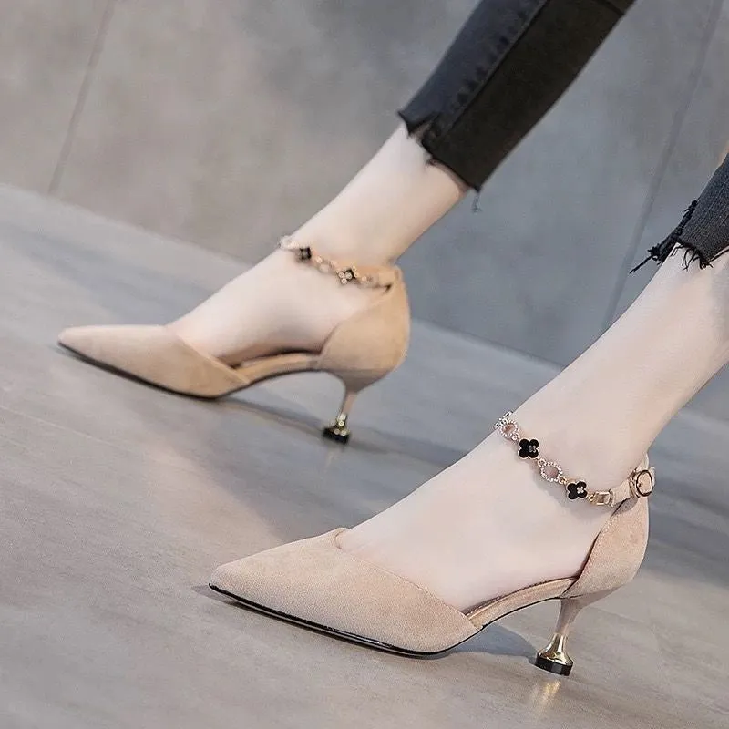 Fairywind Stiletto Heels: Women's Spring/Summer Buckle Sandals