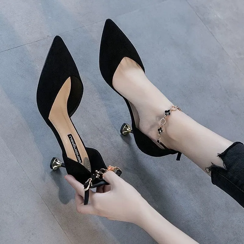 Fairywind Stiletto Heels: Women's Spring/Summer Buckle Sandals