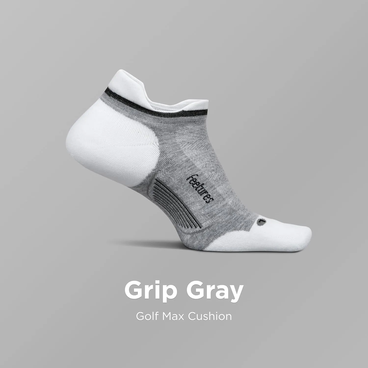 Feetures Elite Golf Max Cushion Tab Ankle Socks - Sport Sock with Targeted Compression - (1 Pair)
