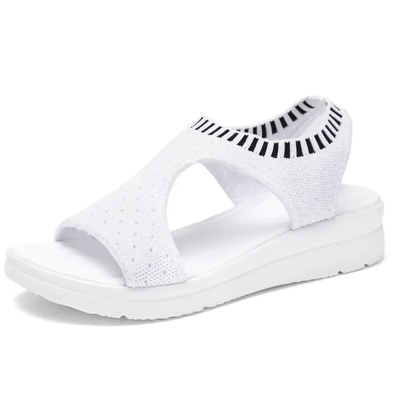 Fish Mouth Shoes, Flat Sandals, Thick Sole Sandals