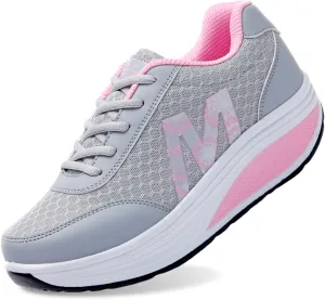 Flying Weaving Sneakers Women 2023 Fall and Winter New Korean Fashion Round Head Lace Up Casual Shoes Thick Bottom Running Shoes Women Walking
