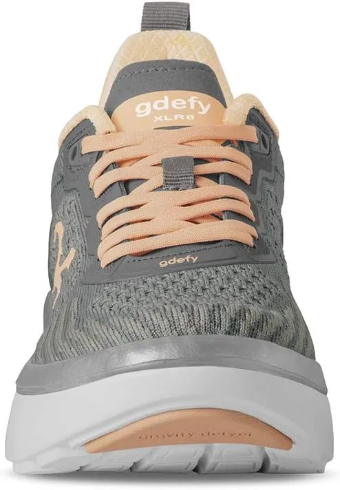 G-DEFY XLR8 Run Women’s Supportive Running Shoe | VersoCloud® Technology for Pain Associated with Prolonged Standing or Walking | Arch Support | Diabetic Shoes | Wide Shoes | Free Custom Orthotic