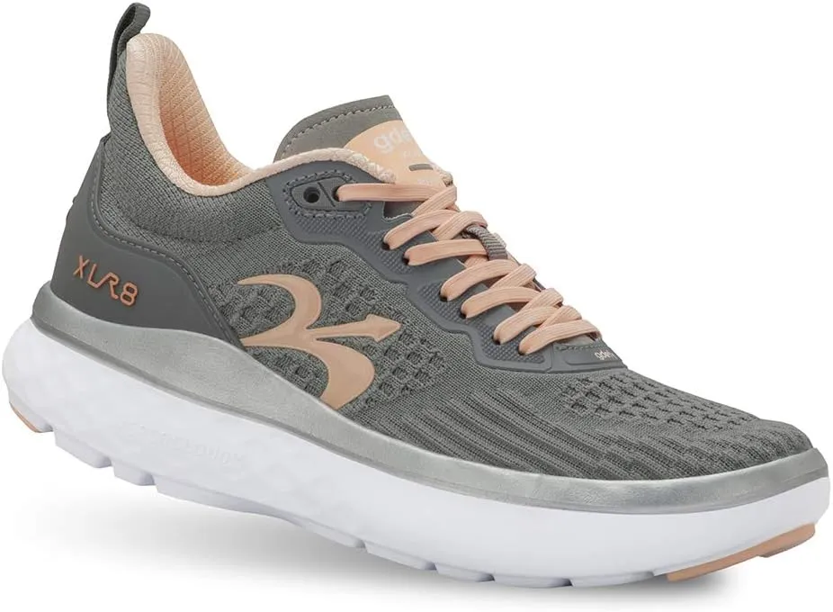 G-DEFY XLR8 Run Women’s Supportive Running Shoe | VersoCloud® Technology for Pain Associated with Prolonged Standing or Walking | Arch Support | Diabetic Shoes | Wide Shoes | Free Custom Orthotic