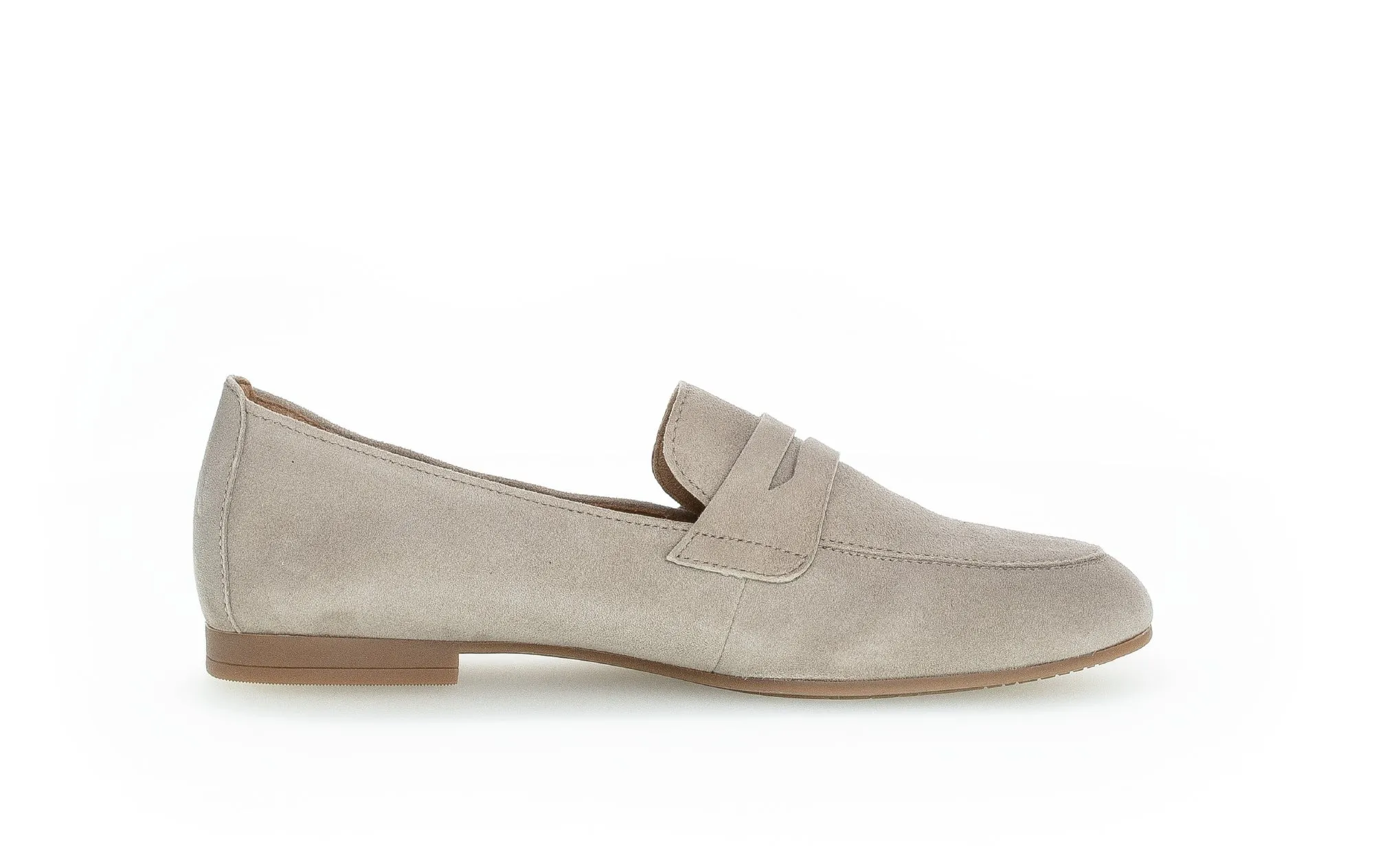 GABOR - 25.213.12 FLAT LOAFER - BEIGE SUEDE