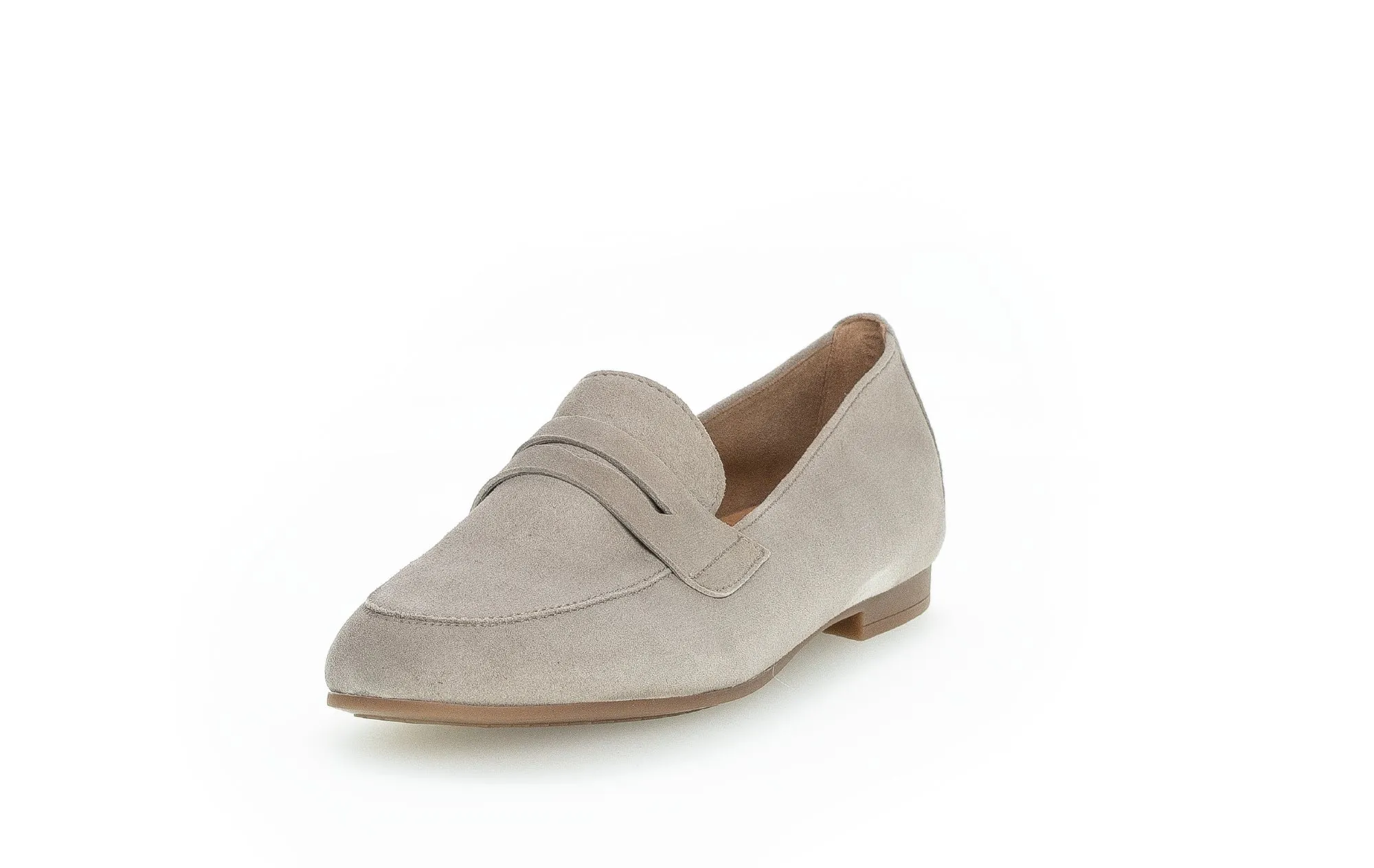 GABOR - 25.213.12 FLAT LOAFER - BEIGE SUEDE