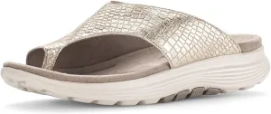 Gabor 46.812 - Sandals for Women - Platform Heel - Latex Outsole - Microfiber Lining - Suede Footbed Almond/Micro UK 6 (US Women's 8.5) B - Medium