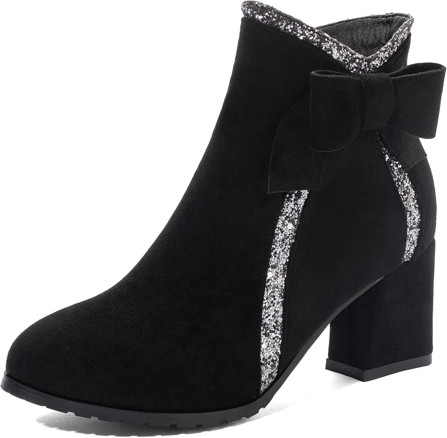 Gicoiz Womens Office Work Formal Block Heel Chelsea Boots