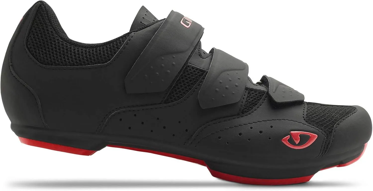 Giro Rev Mens Road Cycling Shoe − 47, Black/Bright Red (2020)