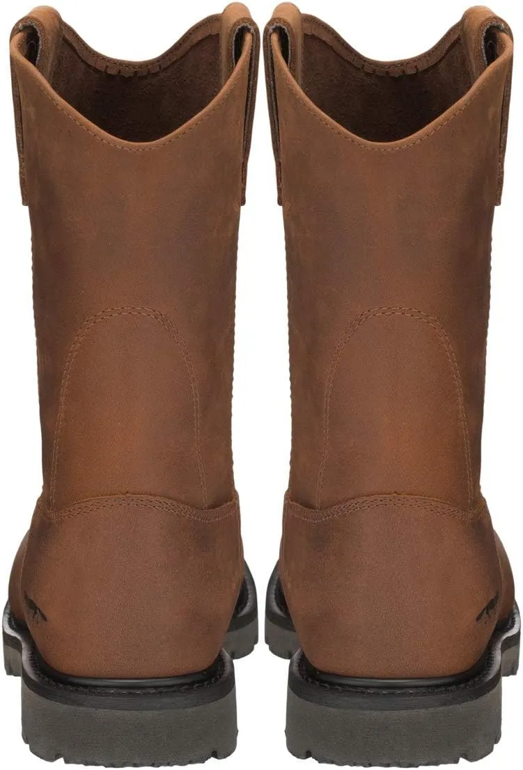 Golden Fox Men's Leather Wellington Farm & Construction Rigger Work Boots