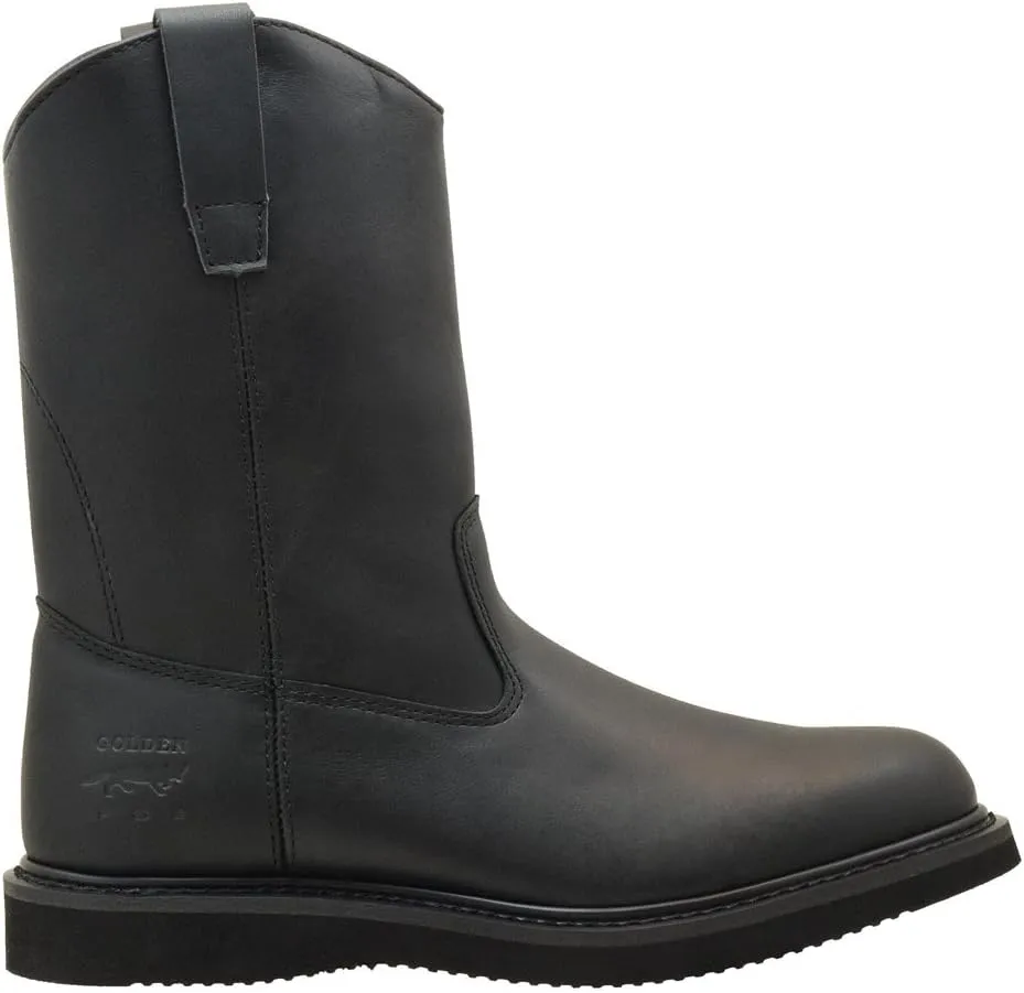 Golden Fox Men's Leather Wellington Farm & Construction Rigger Work Boots