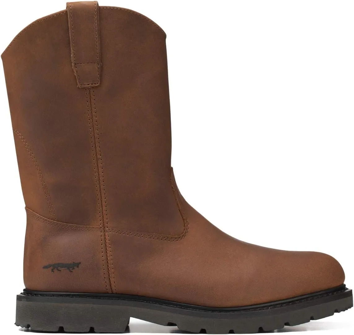 Golden Fox Men's Leather Wellington Farm & Construction Rigger Work Boots