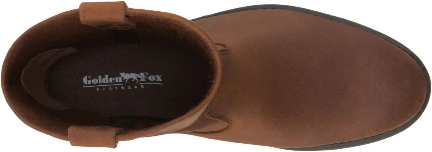 Golden Fox Men's Leather Wellington Farm & Construction Rigger Work Boots