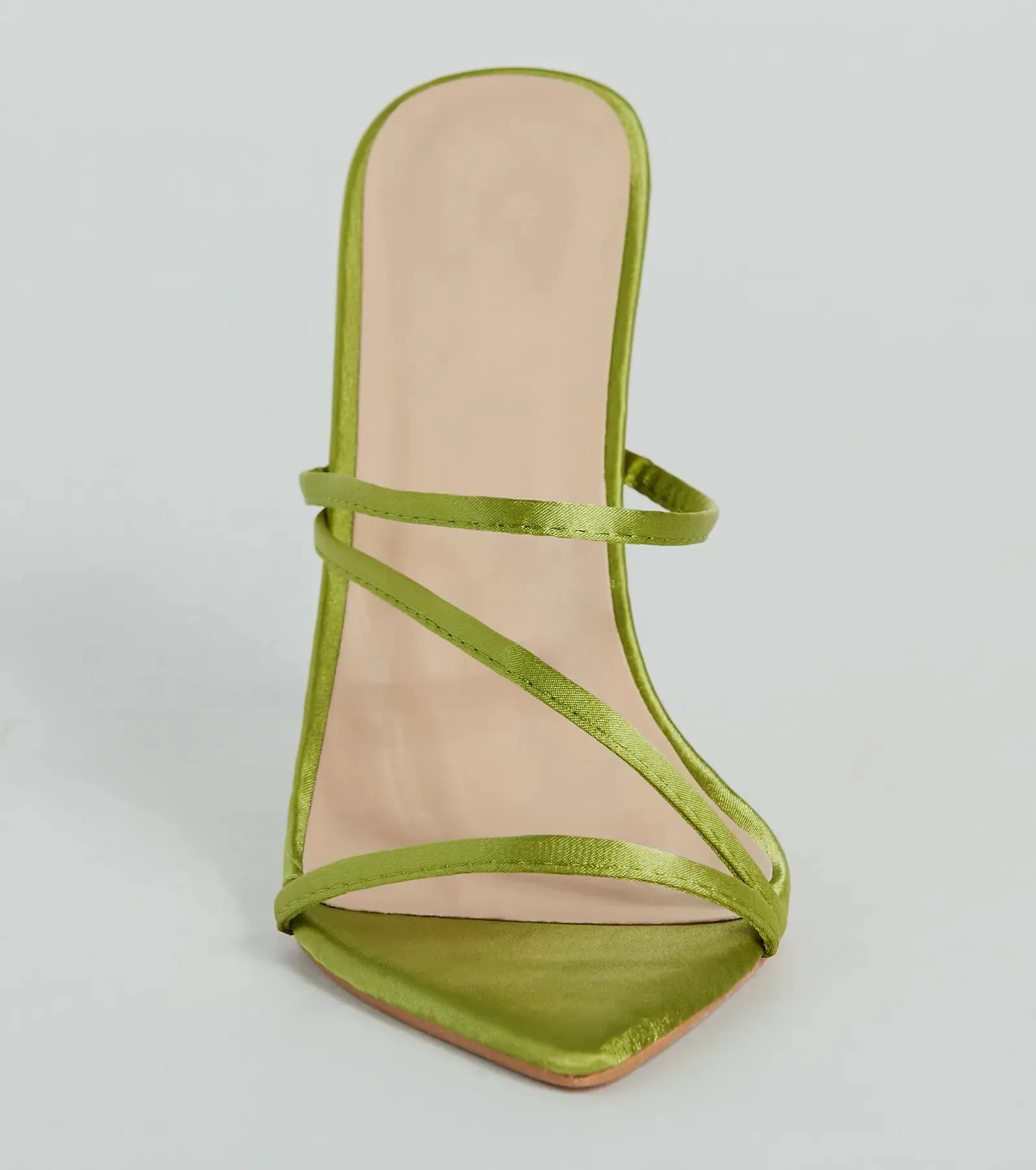 Gossip Mill Strappy Satin Stiletto Heels