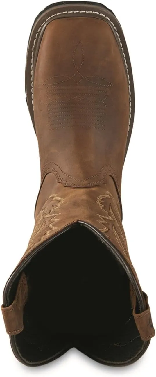Guide Gear Men's Western Work 2.0 Pull-On Work Boots, Square Toe