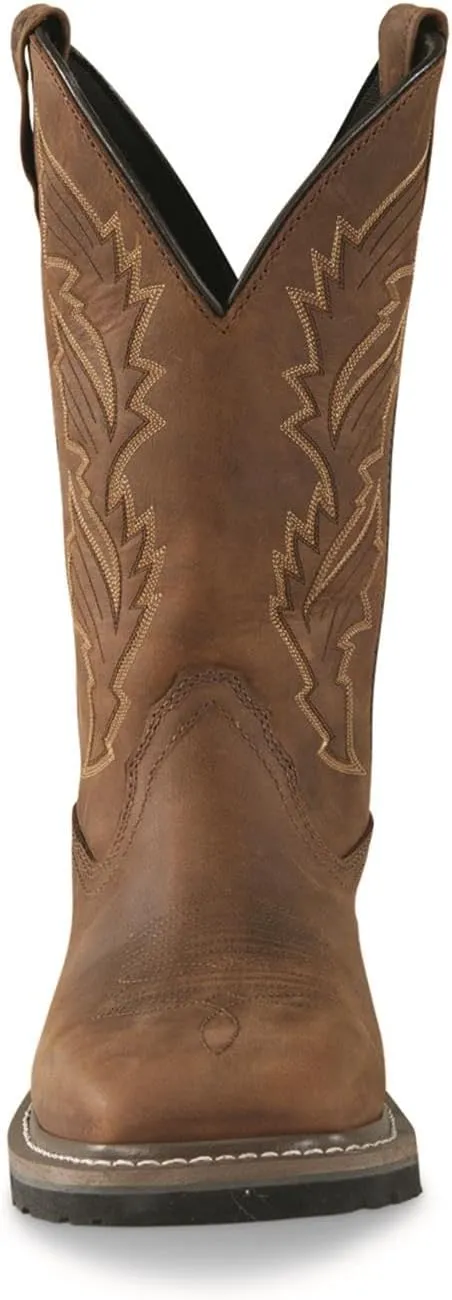 Guide Gear Men's Western Work 2.0 Pull-On Work Boots, Square Toe