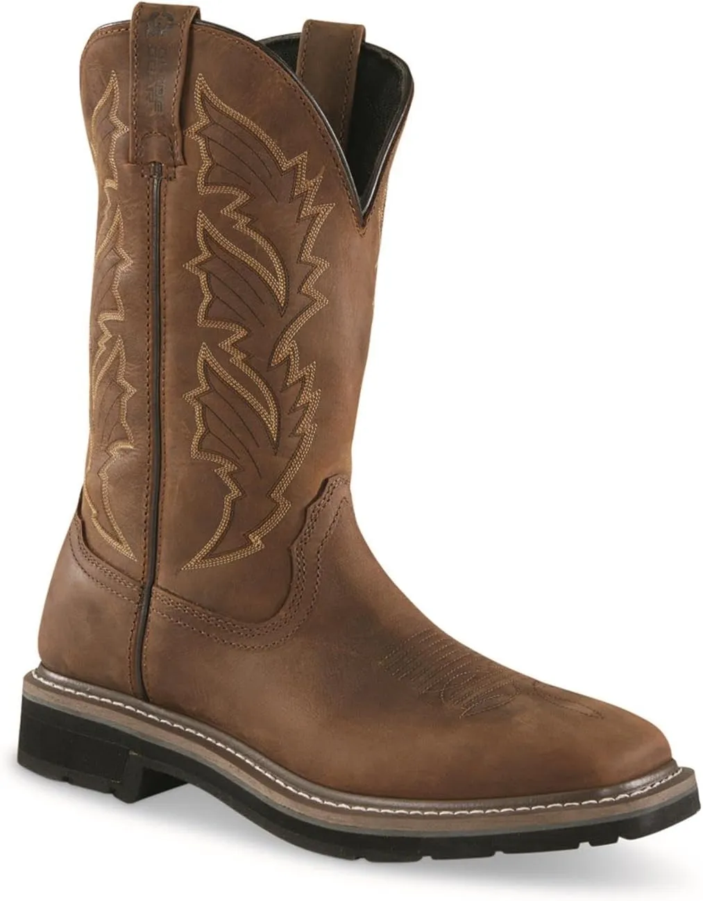 Guide Gear Men's Western Work 2.0 Pull-On Work Boots, Square Toe