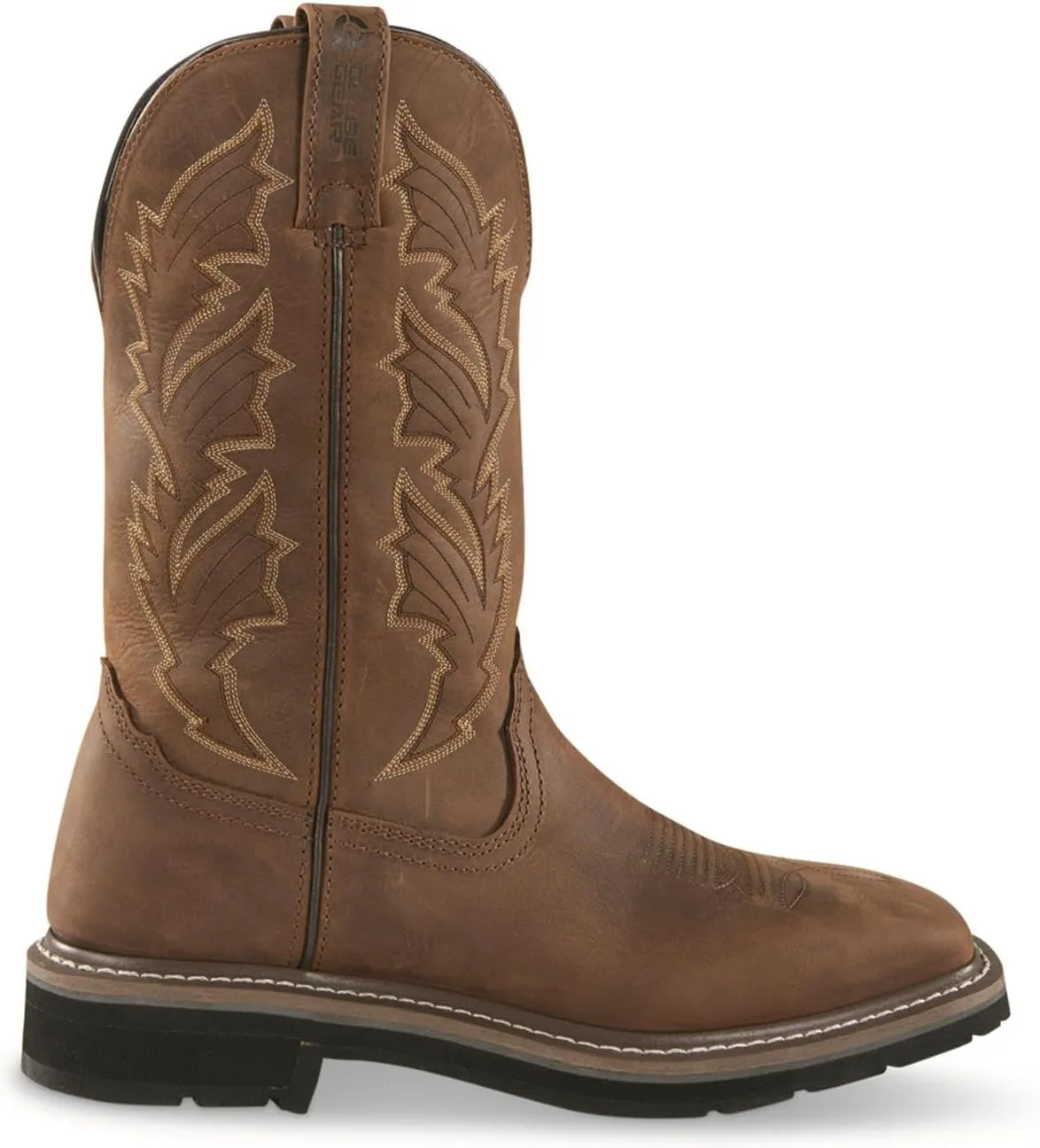Guide Gear Men's Western Work 2.0 Pull-On Work Boots, Square Toe