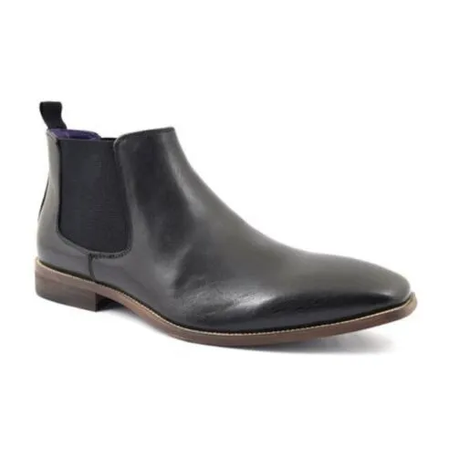 Handmade Men Black Leather Ankle Boots, Leather Chukka Boots, Boots