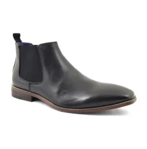 Handmade Men Black Leather Ankle Boots, Leather Chukka Boots, Boots