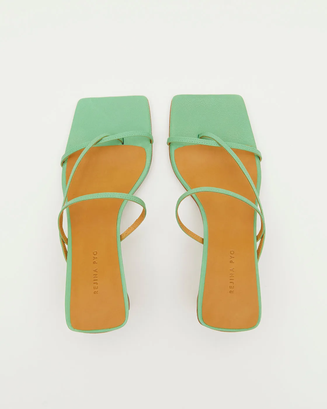 Harley Heeled Sandal 65mm Nappa Mint