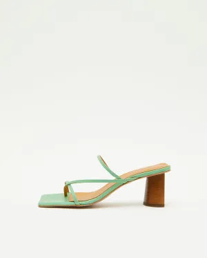 Harley Heeled Sandal 65mm Nappa Mint