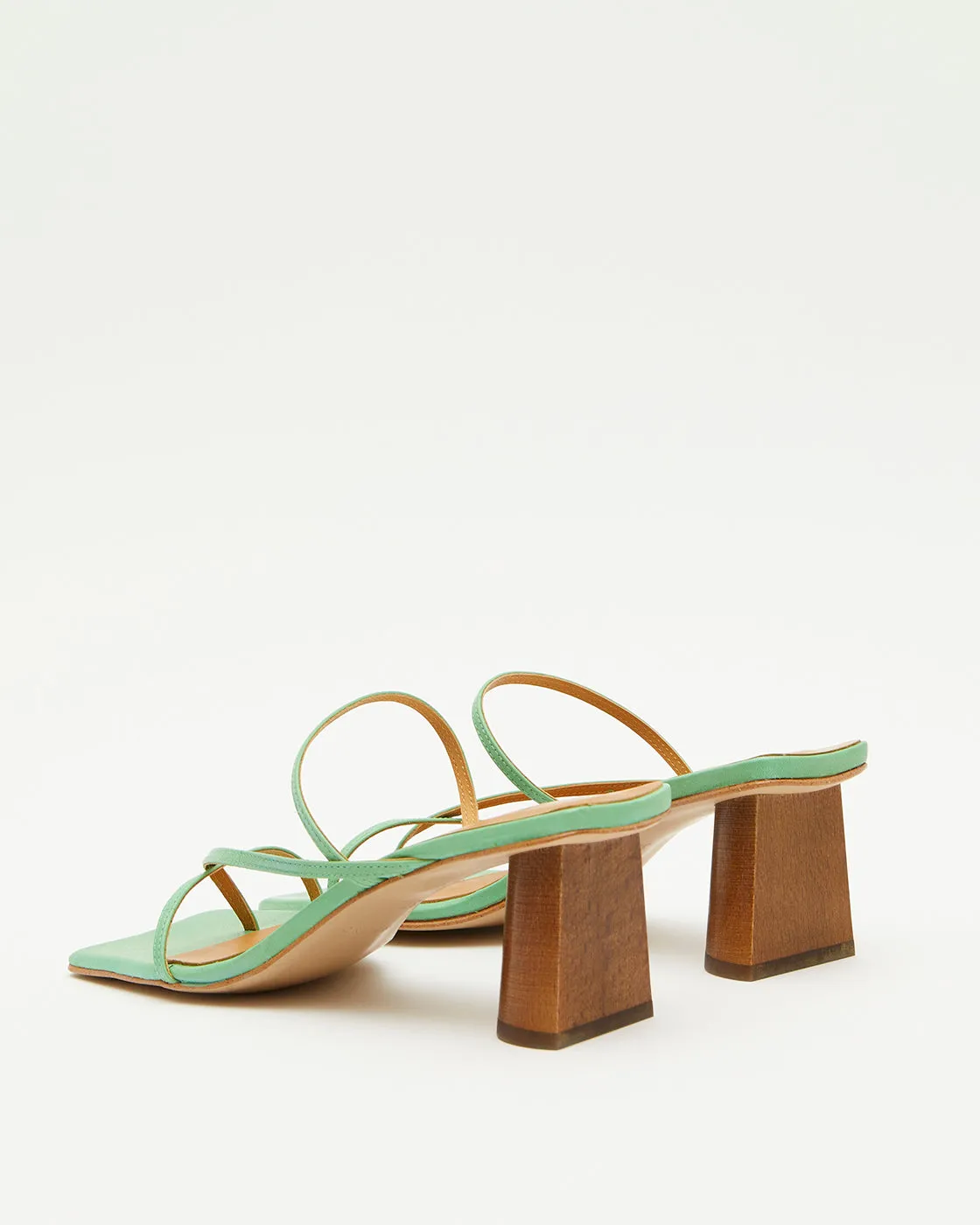Harley Heeled Sandal 65mm Nappa Mint
