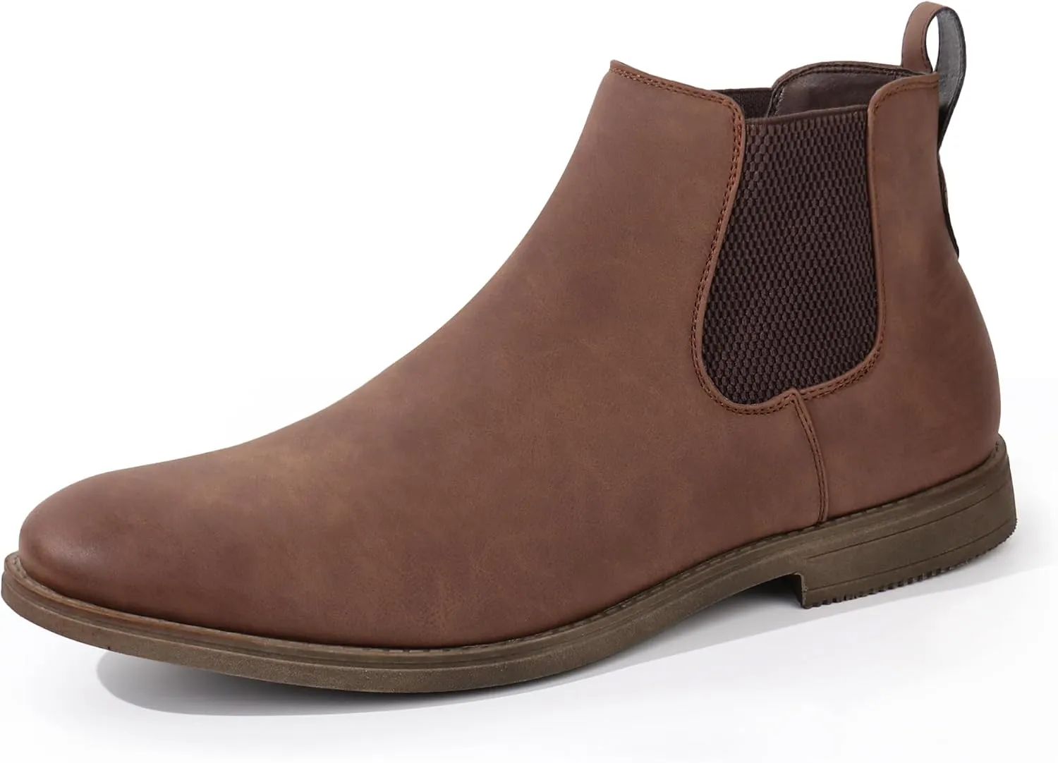 Hawkwell Men's Plus Size Chelsea Boots Classic Casual Dress Ankle Boots in Regular and Plus Sizes