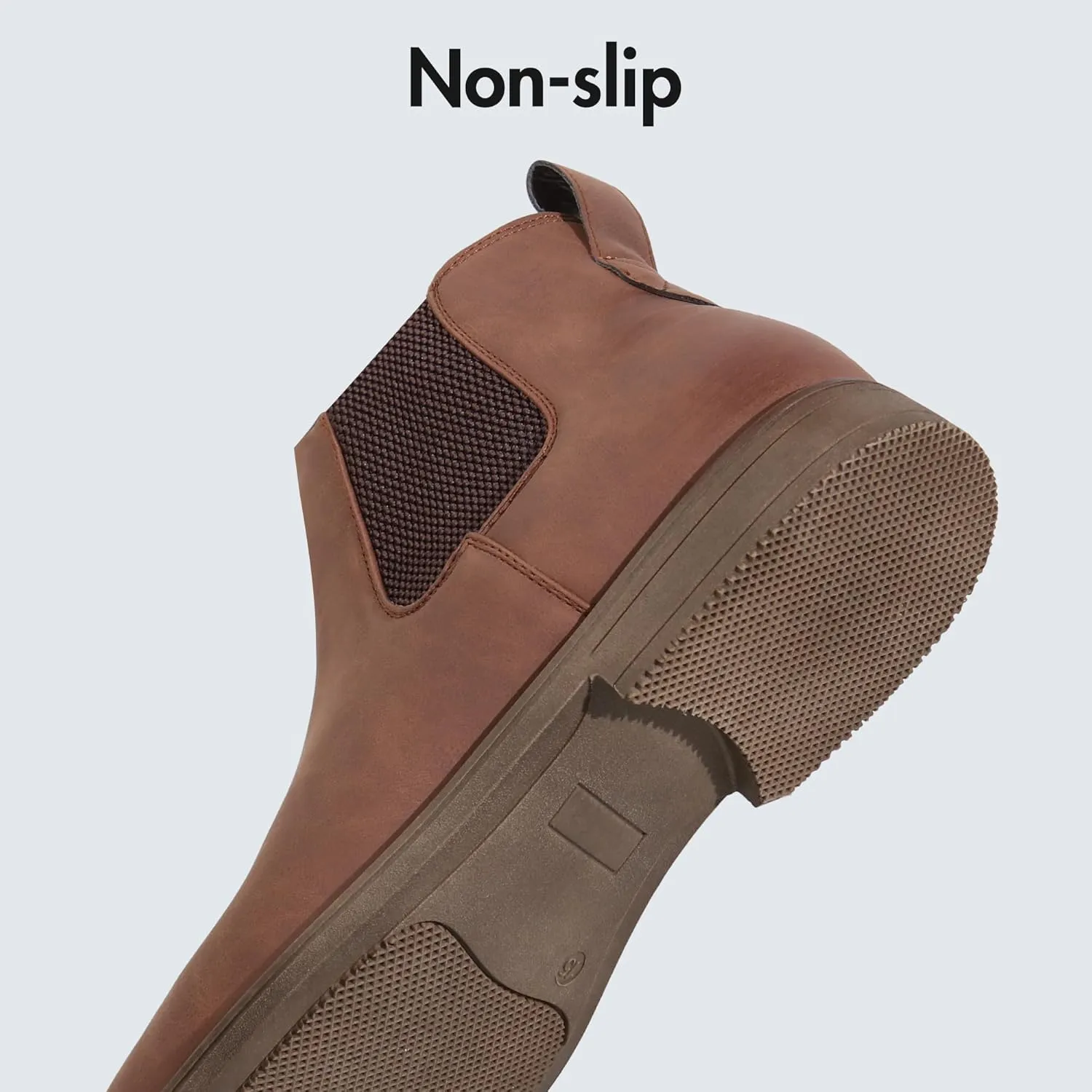 Hawkwell Men's Plus Size Chelsea Boots Classic Casual Dress Ankle Boots in Regular and Plus Sizes