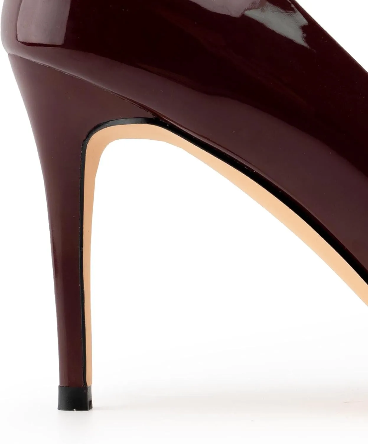 heelchic Stiletto Heels for Women Pointed Toe High Heels Slip-on Pumps Closed Toe Heels Wedding Dress Pumps