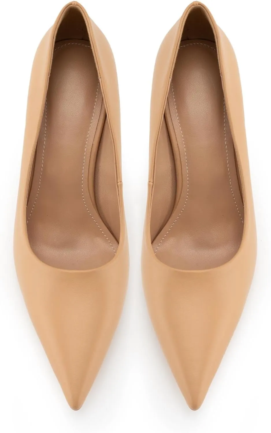 heelchic Stiletto Heels for Women Pointed Toe High Heels Slip-on Pumps Closed Toe Heels Wedding Dress Pumps