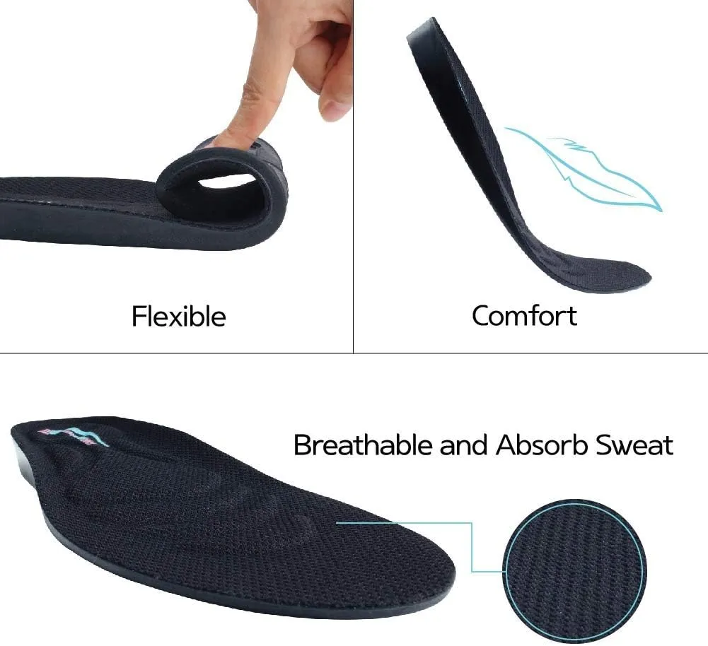 Height Increase Insole, Shoe Lift for Men Elevated Cushioned Inserts and Arch Support Comfort Insoles to Make You Taller