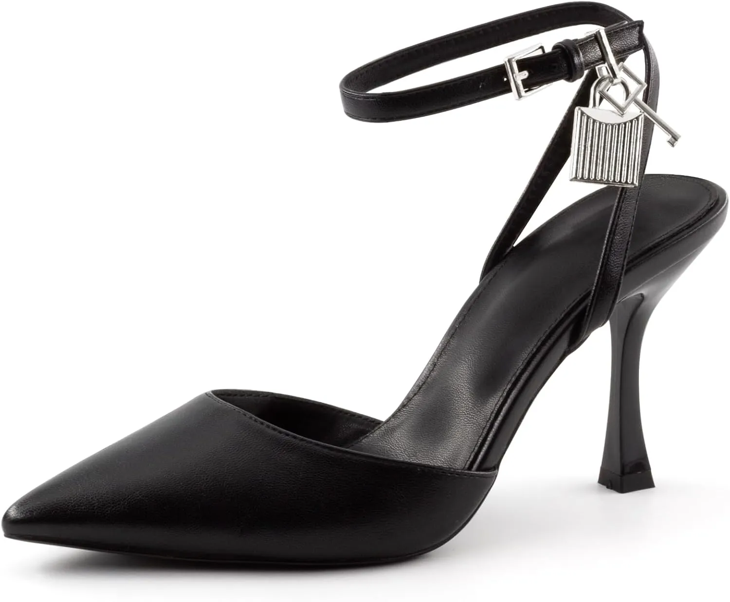 High Heels for Women Closed Pointed Toe Slingback Pumps Ankle Strap Sexy Stiletto Heel Party Wedding Dress Shoes