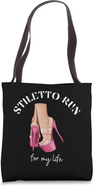 High Heels Plateau Stiletto Run Tote Bag