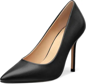 High Stiletto Heels for Women Close Pointed Toe Slip on Solid Pumps Fashion Classic Prom Office Wedding Shopping Dress Shoes