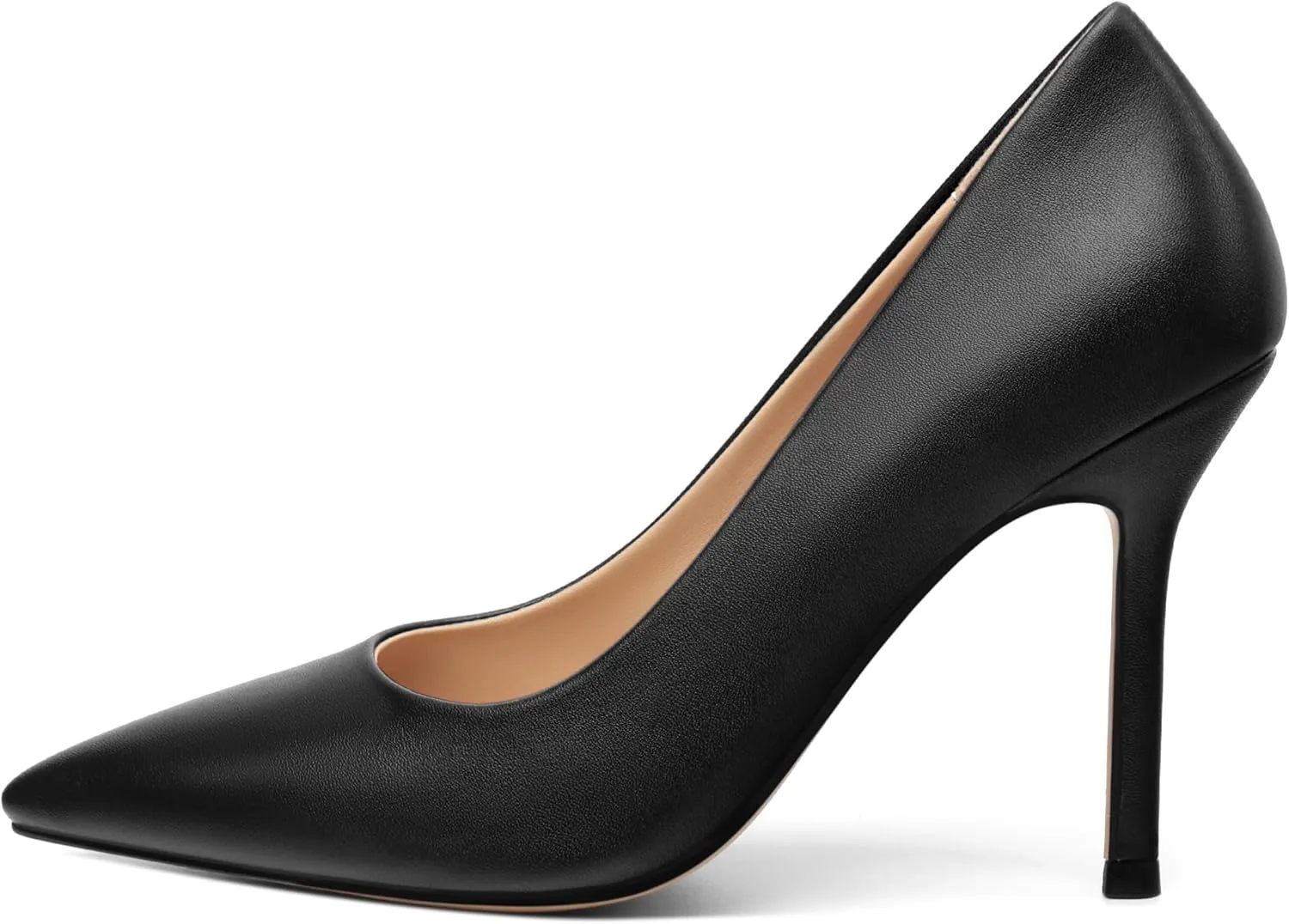 High Stiletto Heels for Women Close Pointed Toe Slip on Solid Pumps Fashion Classic Prom Office Wedding Shopping Dress Shoes