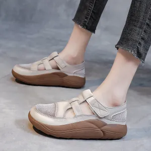 Hollow-out Casual Leather Sandals for Women
