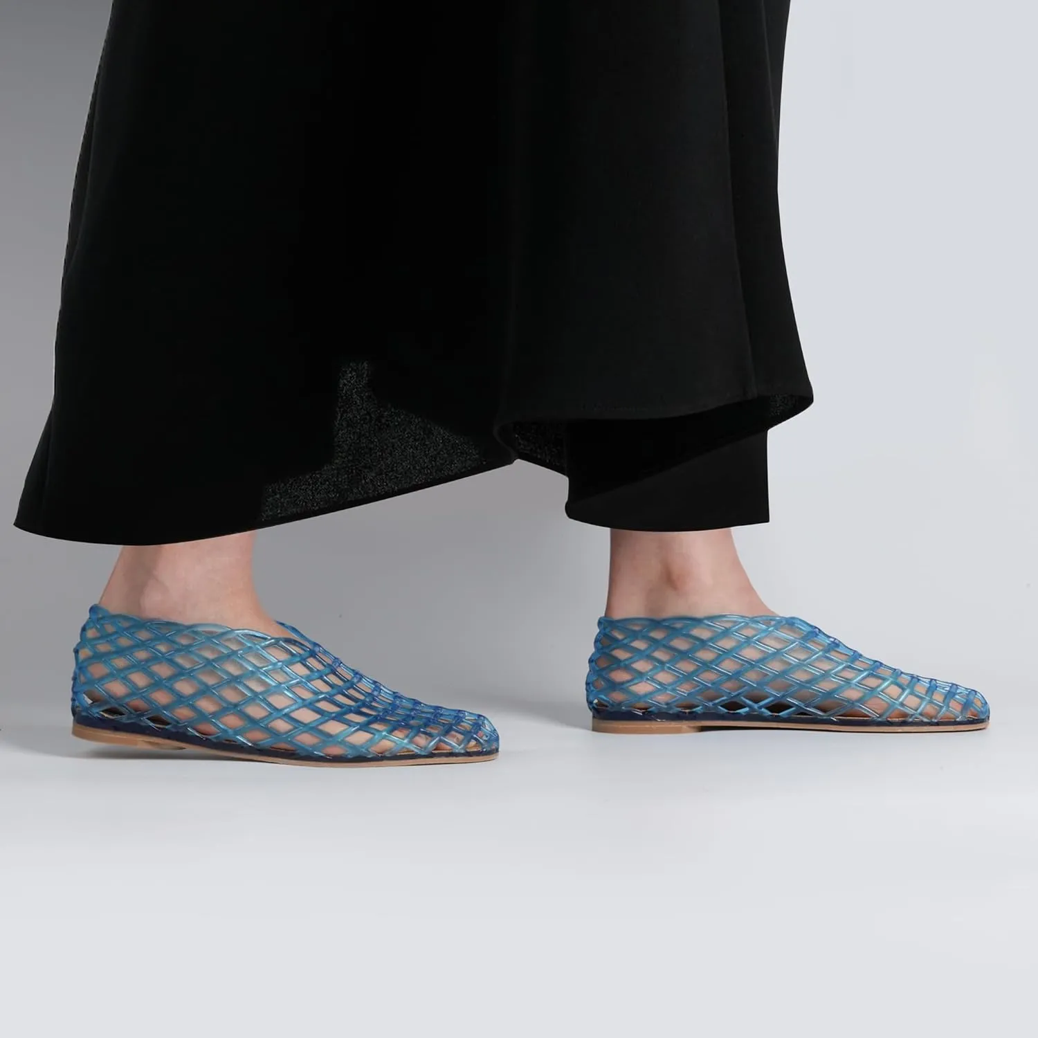 Jelly Mesh Ballet Flats for Women, Red Summer Sandals with Mesh Mary Jane Flats, Ladies Breathable Casual Footwear