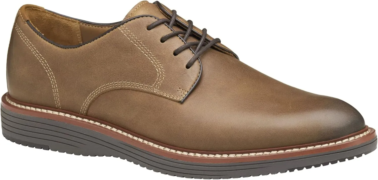Johnston & Murphy Upton Plain Toe Men’s Shoe, Business Casual Men’s Dress Shoes, Comfortable Leather Shoes for Men