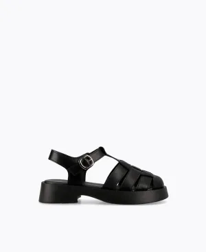 Jordyn Platform Sandals - Black